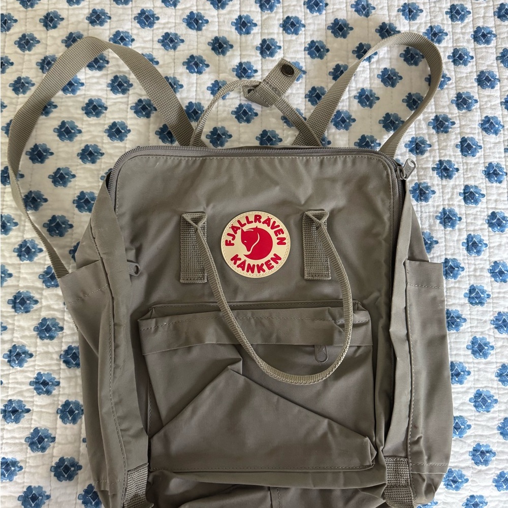 Fjallraven Gray Backpack with Iconic Design